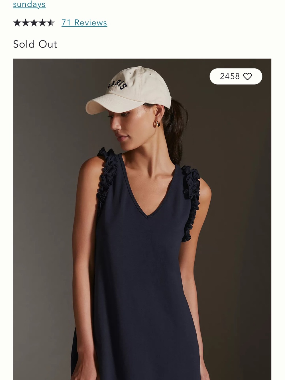 Anthropologie Sundays Shawn mini dress